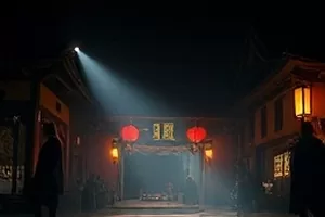 幕后《一场雨的重拍》封面：人工降雨喷头与湿透的地面